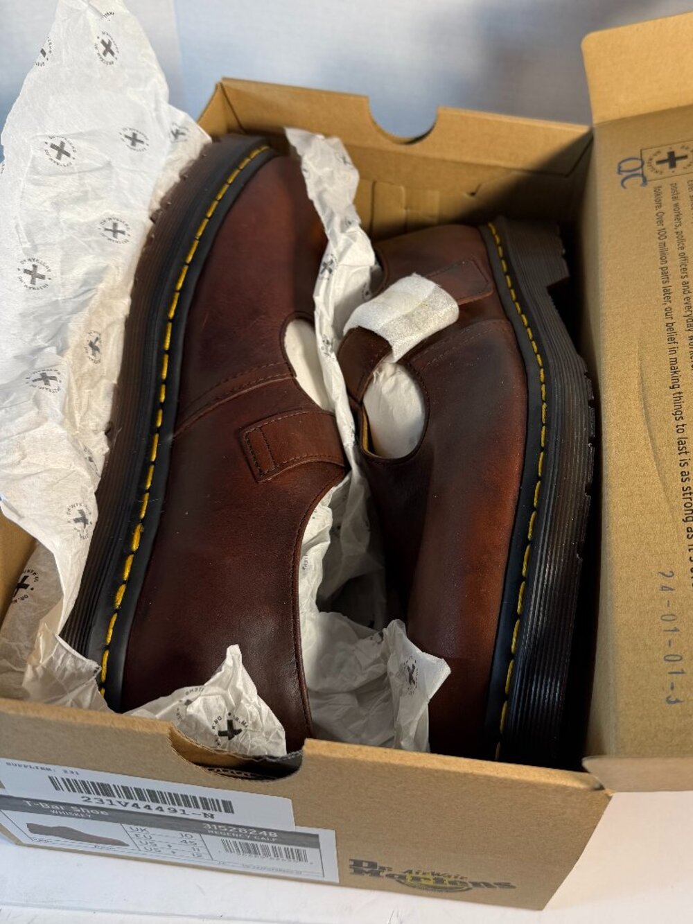 Dr Martens NIB T-Bar shoes M-11 -- L-12 - Picture 10 of 16